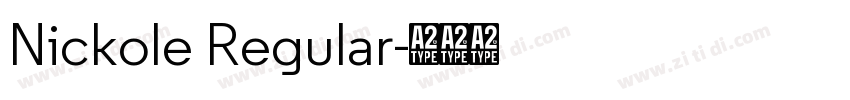 Nickole Regular字体转换